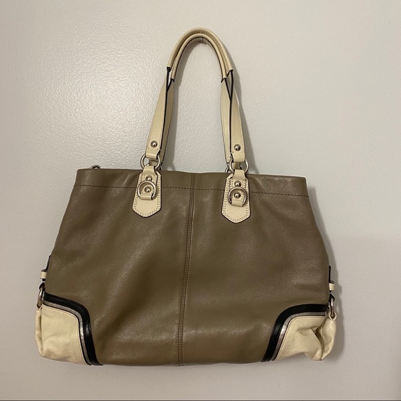 COACH VINTAGE LEATHER HANDBAG PURSE - Picture 4 of 12